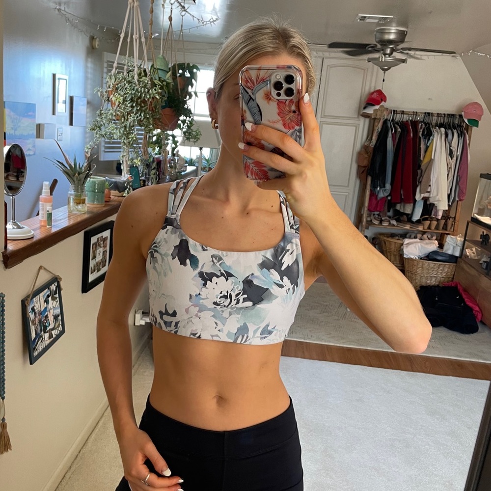 Floral Athleta Sports Bra (Super Soft!)